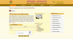 Desktop Screenshot of deebeegenerators.com