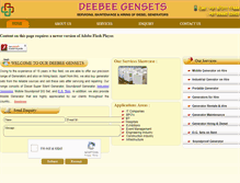 Tablet Screenshot of deebeegenerators.com
